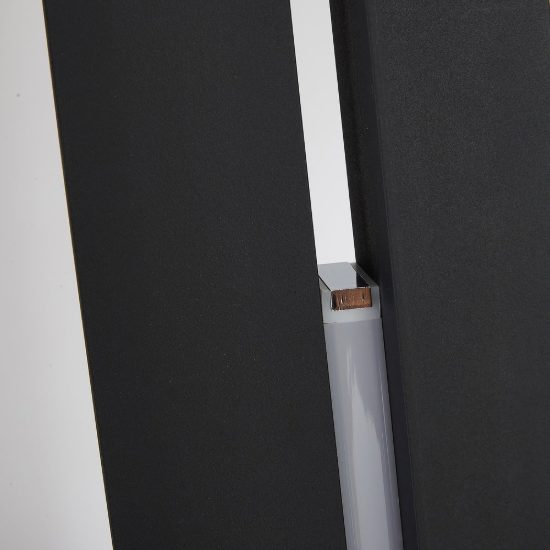 Piantana per salotto nera led 48w 3000k dimmerabile design moderna