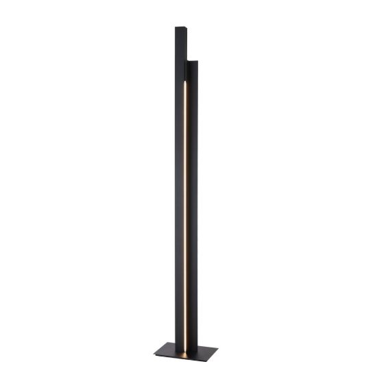 Piantana per salotto nera led 48w 3000k dimmerabile design moderna