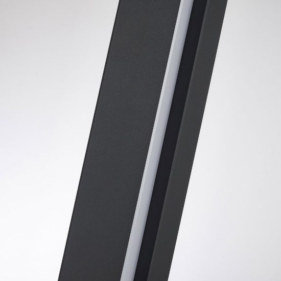 Piantana per salotto nera led 48w 3000k dimmerabile design moderna