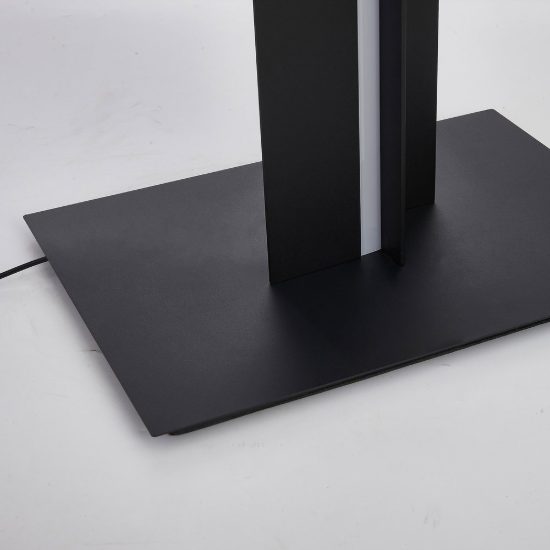 Piantana per salotto nera led 48w 3000k dimmerabile design moderna