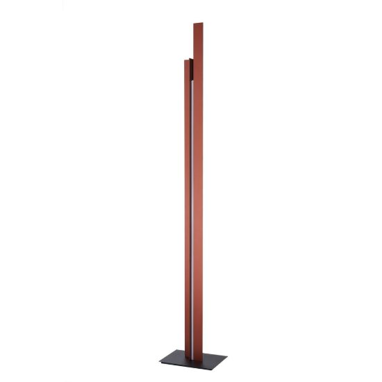 Lampada da terra per salotto moderno oro rosa led 48w 3000k piantana dimmerabile