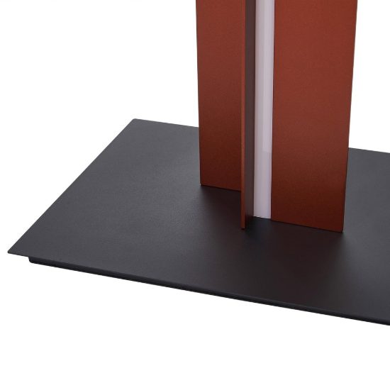 Lampada da terra per salotto moderno oro rosa led 48w 3000k piantana dimmerabile