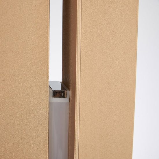 Piantana design led 48w 3000k dimmerabile ottone per soggiorno moderno