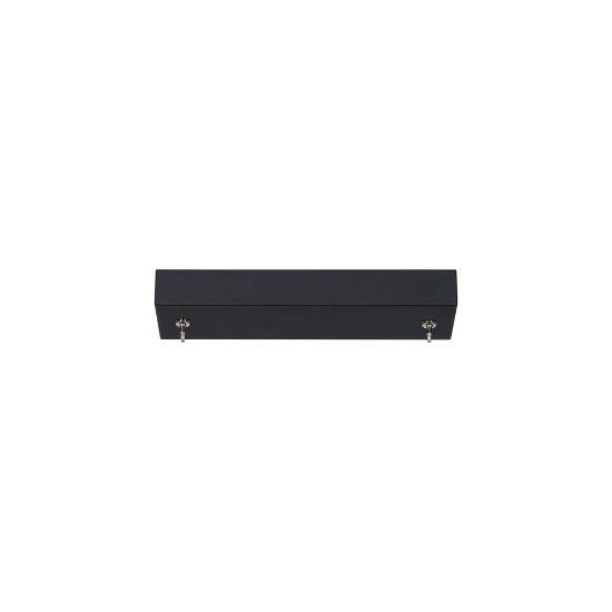 Lampadario lineare per salotto nero a sospensione led 38w 3000k moderno