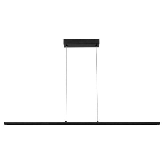 Lampadario lineare per salotto nero a sospensione led 38w 3000k moderno