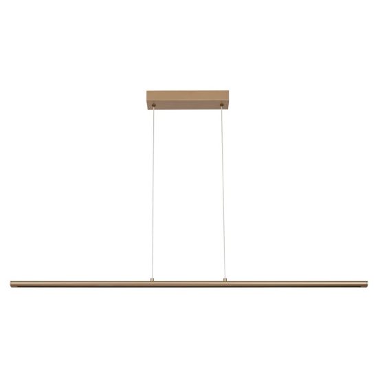 Lampadario lineare a sospensione oro per scrivania ufficio led 38w 3000k