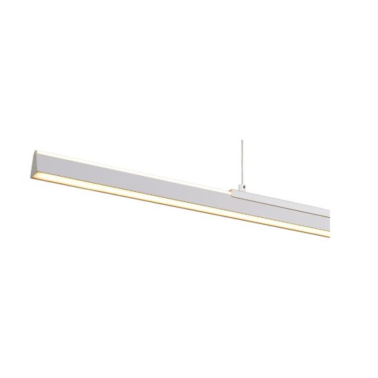 Lampadario a sospensione led 36w 3000k lineare bianco per isola cucina