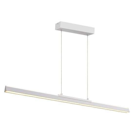 Lampadario a sospensione led 36w 3000k lineare bianco per isola cucina