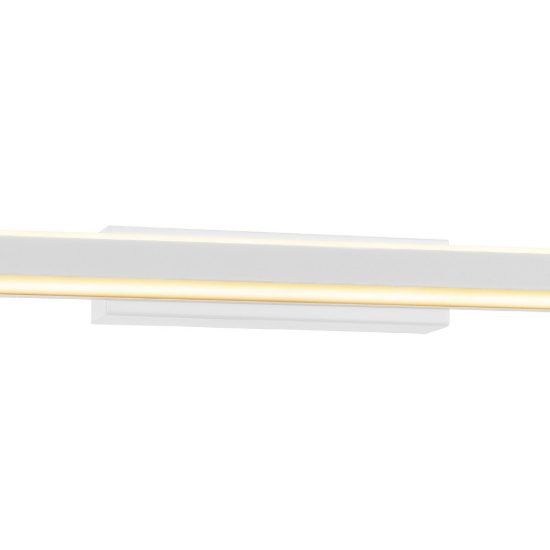 Applique biemissione per specchio da bagno led 22w 3000k 62cm bianca