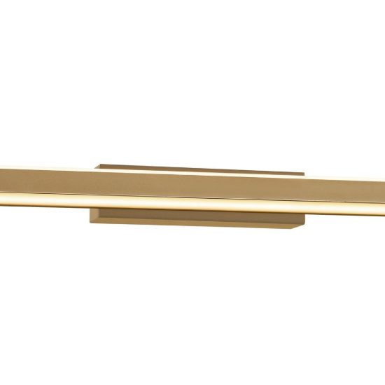 Applique biemissione per specchi da bagno oro led 22w 3000k 62cm