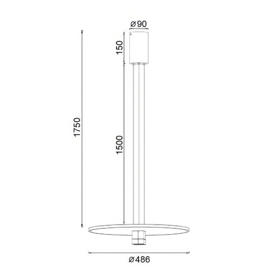 Lampadario a sospensione per tavolo salotto tondo nero oro led 33w 3000k design moderno
