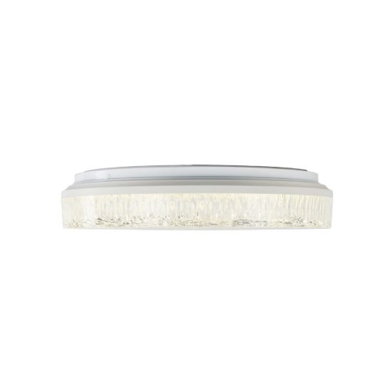 Plafoniera led 30w cct 2700k 5000k 39cm dimmerabile con telecomando bianca