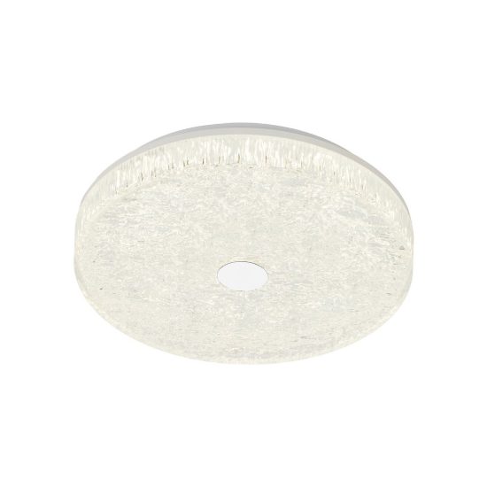 Plafoniera led 30w cct 2700k 5000k 39cm dimmerabile con telecomando bianca