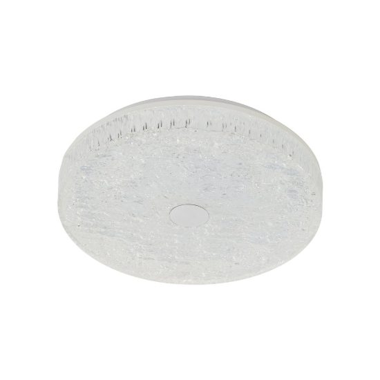 Plafoniera led 30w cct 2700k 5000k 39cm dimmerabile con telecomando bianca