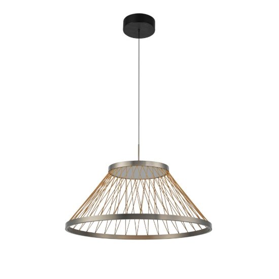 Lampadario per cucina moderna led 43w 3000k grigio