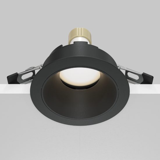 Share maytoni faretto da incasso rotondo nero gu10
