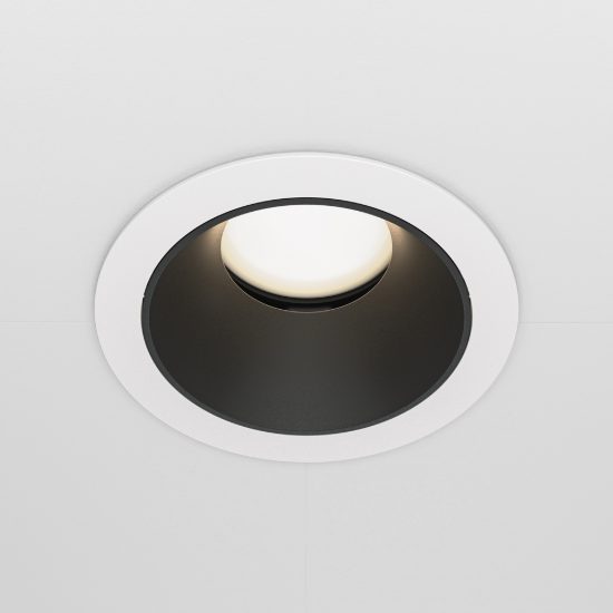 Faretto da incasso moderno bianco e nero  gu10 maytoni share
