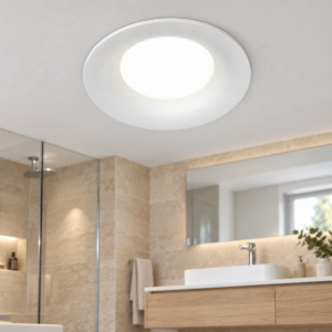Mytoni slim faretto tondo da incasso per bagno ip65 bianco gu10