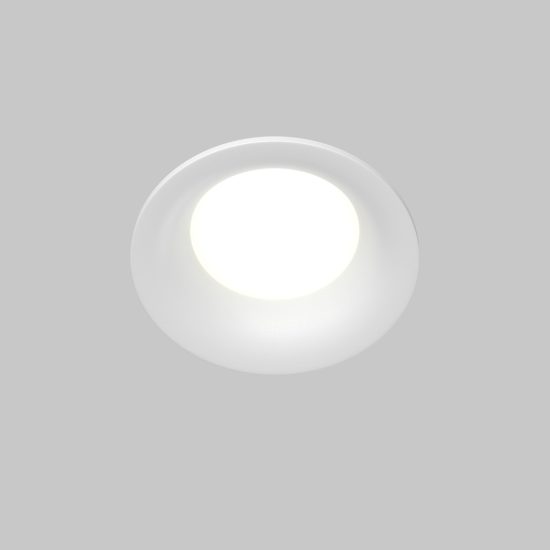 Mytoni slim faretto tondo da incasso per bagno ip65 bianco gu10
