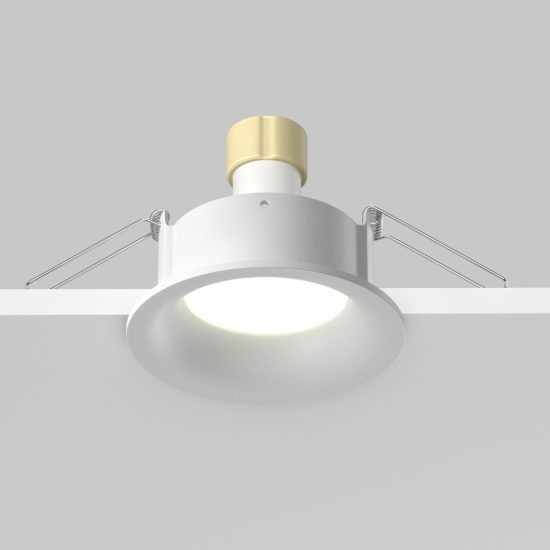 Mytoni slim faretto tondo da incasso per bagno ip65 bianco gu10