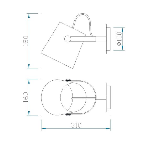 Applique per comodino camera da letto bianca legno con paralume