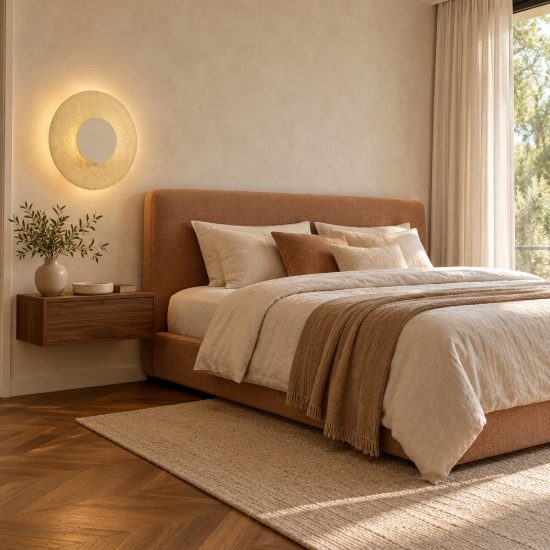 Applique da parete design moderna led 12w 3000k 25cm bianca per soggiorno