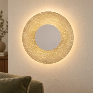 Applique led 30w 3000k 50cm da parete design moderna bianca per soggiorno