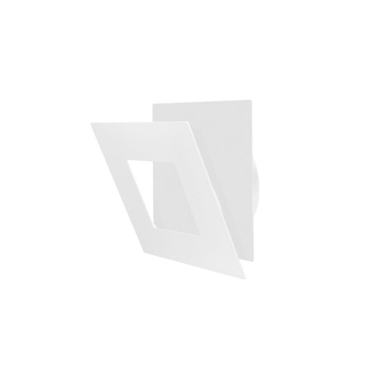 Applique led 18w 3000k 18cm quadrata bianca per soggiorno