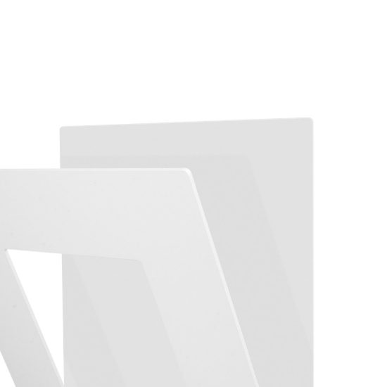 Applique led 24w 3000k 22cm quadrata bianca per soggiorno