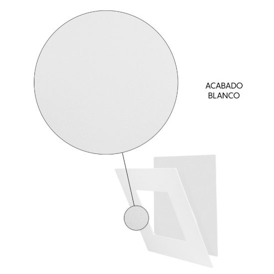 Applique led 24w 3000k 22cm quadrata bianca per soggiorno