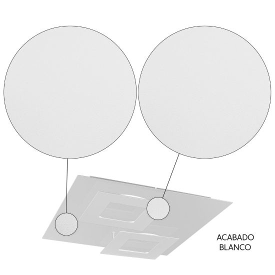 Plafoniera led 48w 3000k 50cm bianca design moderna per soggiorno
