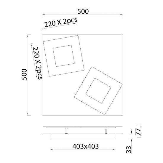 Plafoniera led 48w 3000k 50cm bianco oro design moderna per soggiorno