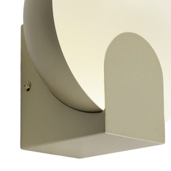 Applique design oro per comodino camera da letto moderna led 6w 3000k 20cm
