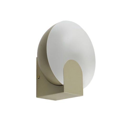 Applique design oro per comodino camera da letto moderna led 6w 3000k 20cm