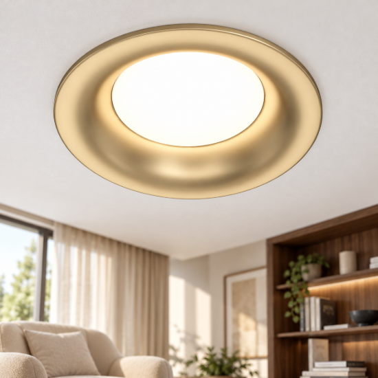 Faretto da incasso gu10 tondo oro opaco maytoni slim