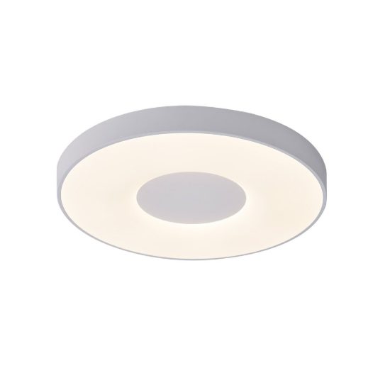 Plafoniera led 80w cct 2700k 5000k 50cm dimmerabile con telecomando tonda bianca
