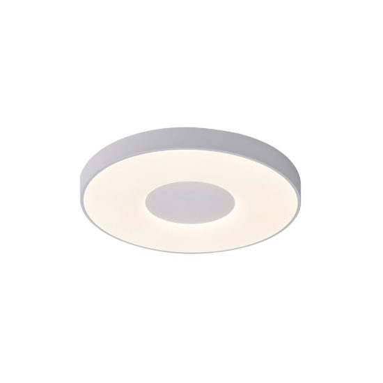 Plafoniera led 56w cct 2700k 5000k 38cm dimmerabile con controllo smart bianca