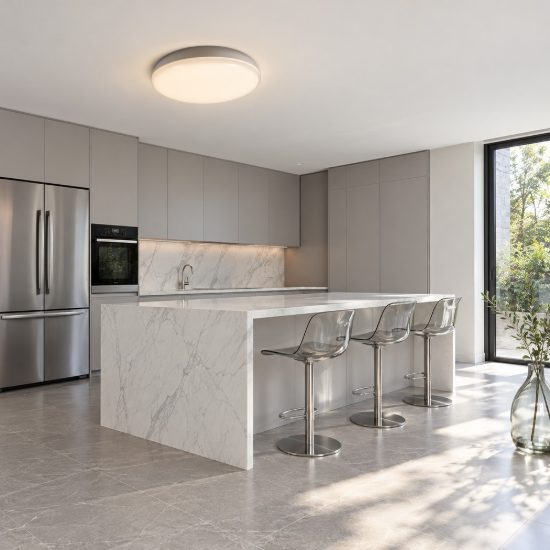 Plafoniera 38cm bianca per cucina moderna