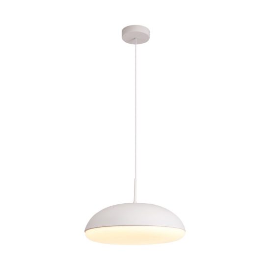 Lampadario a sospensione 4 luci bianco per sala da pranzo moderna