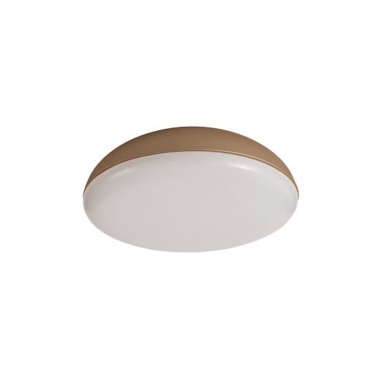 Plafoniera oro 38cm tonda per cucina moderna