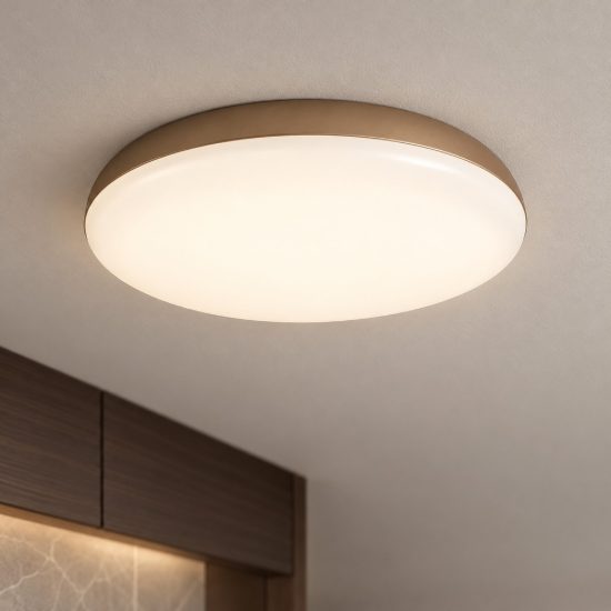 Plafoniera oro 50cm per cucina moderna
