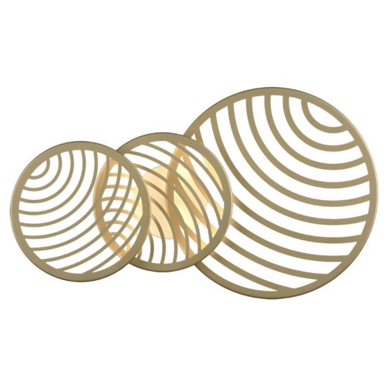 Applique da parete moderna design per soggiorno oro led 40w 3000k 69cm