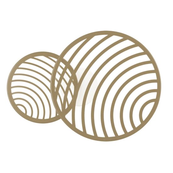 Applique decorativa design moderna oro led 30w 3000k 56cm