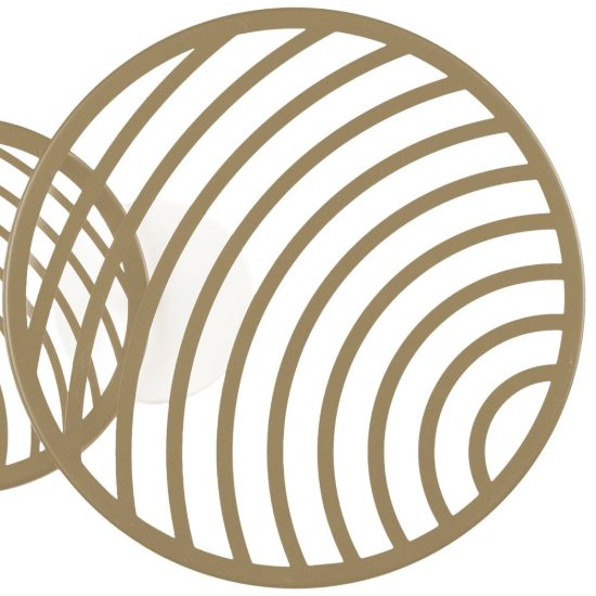 Applique decorativa design moderna oro led 30w 3000k 56cm