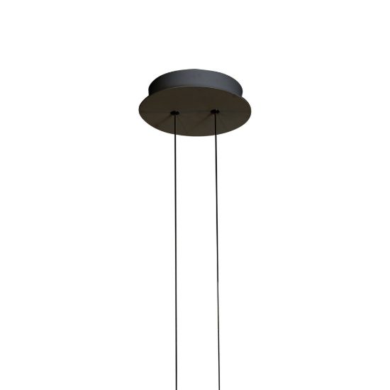 Lampadario per salotto nero a sospensione led 45w 3000k
