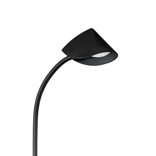 Lampada per salotto nera da tavolo led 8.5w 3000k 44cm