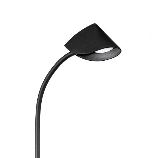 Lampada per salotto nera da tavolo led 8.5w 3000k 56cm
