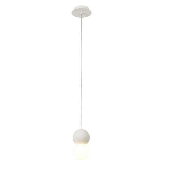 Lampada a sospensione led bianca per isola penisola cucina moderna