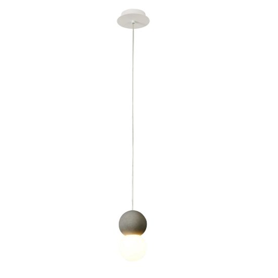 Lampada a sospensione led grigio per isola penisola cucina moderna