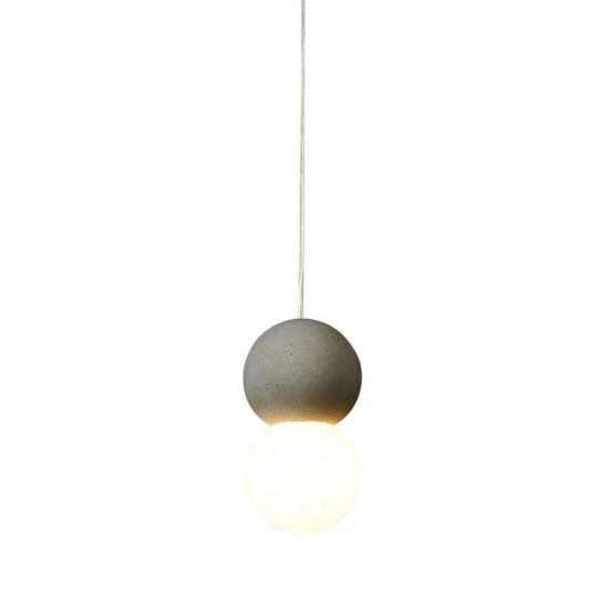 Lampada a sospensione led grigio per isola penisola cucina moderna